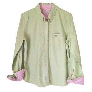 Vintage Tommy Hilfiger Button Down Oxford Shirt Green Pistachio L